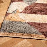 Earthy Tones Abstract  - Custom Moroccan Rug Made