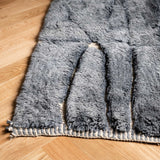 Greya Charcoal  – Custom Moroccan Rug Made