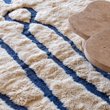 Linesblue Mrirt - Custom Moroccan Rug Made