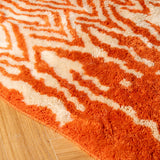 Orange Wave - Custom Moroccan Rug Made