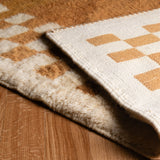 Checkered Border Plush -  Custom Moroccan Rug Made
