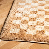 Checker Glow - Custom Moroccan Rug Made