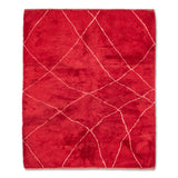Red Atlas Trellis - Custom Moroccan Rug Made