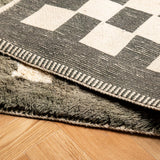 Olive Grid Mirage - Custom Moroccan Rug Made