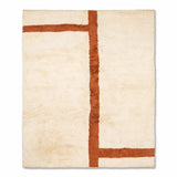 Rust Lines - Custom Moroccan Rug Made