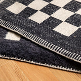 Black Checkered - Custom Moroccan Rug Made