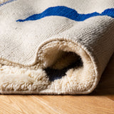 Linesblue Mrirt - Custom Moroccan Rug Made