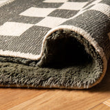 Olive Grid Mirage - Custom Moroccan Rug Made