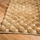 Checkered Shag Gold - Custom Moroccan Rug Made
